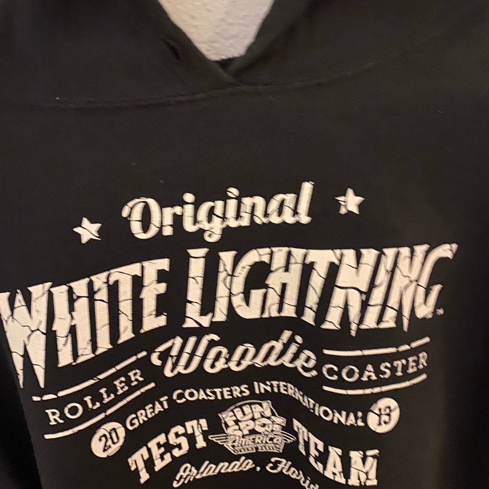 White Lightning Black Sweater